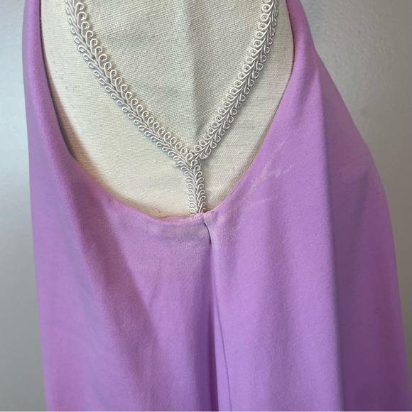 Susana Monaco Purple Tank Top Built In Bra Size Medium - Picture 5 of 11